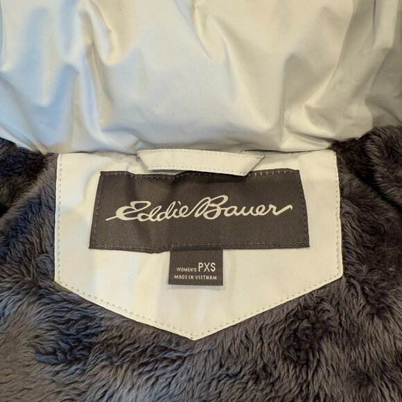 Eddie Bauer Sun Valley Down Parka – Cement XS, 650 Fill, Faux Fur Hood - Picture 9 of 12